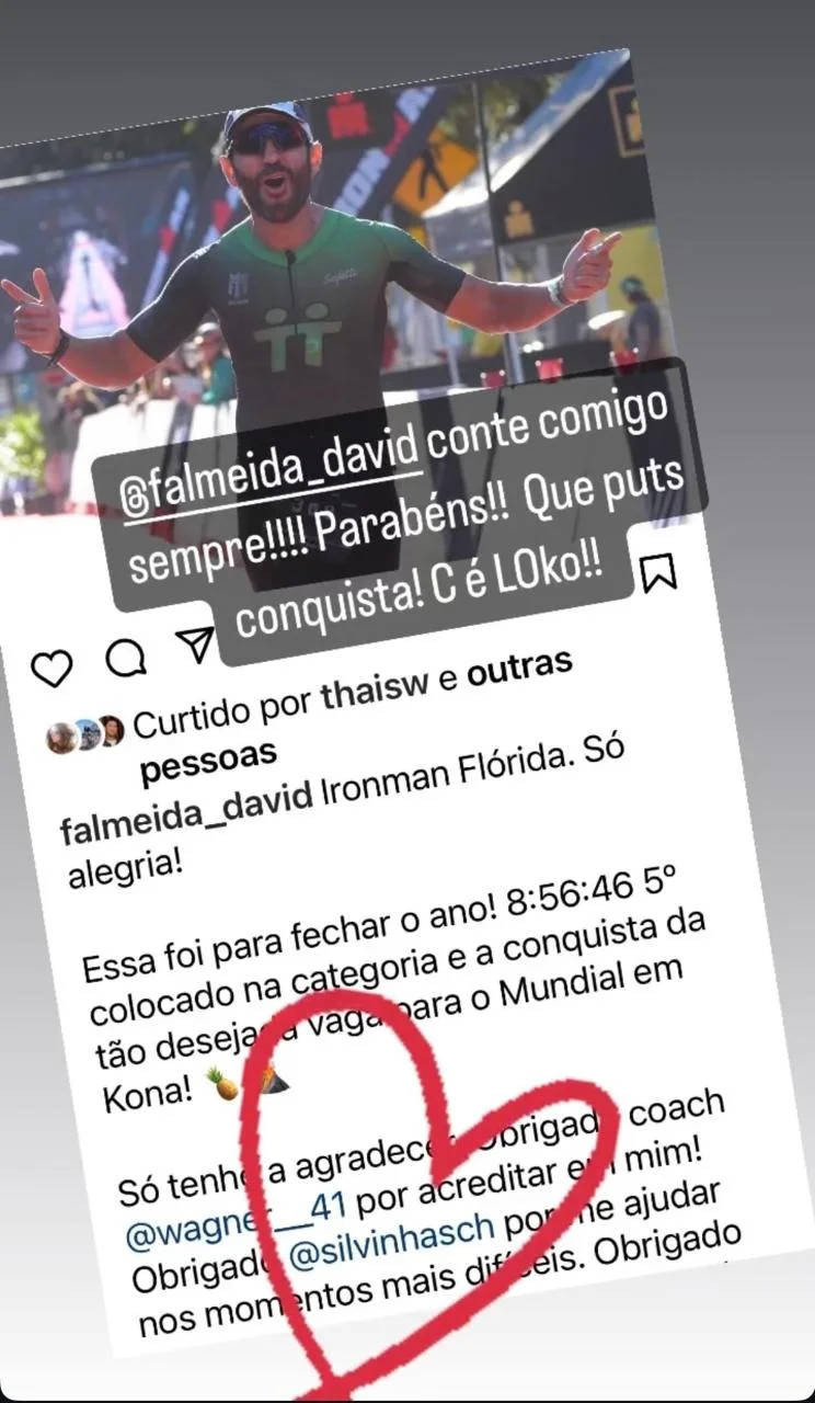 Print do depoimento de @falmeida_david
